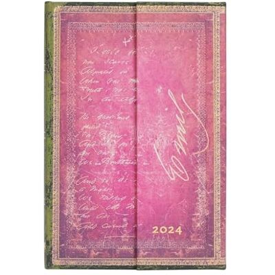 Paperblanks 12 månaders kalender 2024 Emily Dickinson, I Died for Beauty Horisontell Mini (100 × 140 mm) Paperblanks 12 månaders kalender 2024 Emily Dickinson, I Died for Beauty Horisontell Mini (100 × 140 mm)
