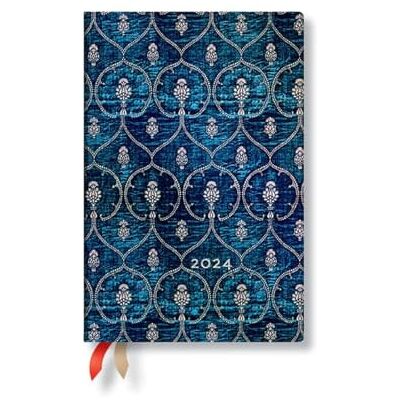 Paperblanks Blue Velvet Mini Verso 12-month Dayplanner 2024 Paperblanks Blue Velvet Mini Verso 12-month Dayplanner 2024