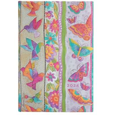 Paperblanks 12 Mois 2024 Colibris et Papillons Mini Horizontal 160 p. Paperblanks 12 Mois 2024 Colibris et Papillons Mini Horizontal 160 p.