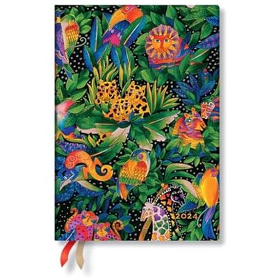 Paperblanks Jungle Song (Whimsical Creations) Midi 12-month Dayplanner 2024 Paperblanks Jungle Song (Whimsical Creations) Midi 12-month Dayplanner 2024