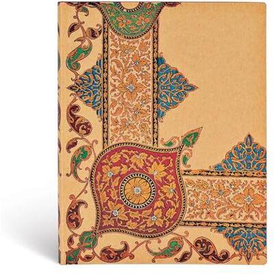 Paperblanks Visions of Paisley Ivory Kraft Ultra Lined Softcover Journal, 176pg, 100gsm by (Lyon Florals) Paperblanks Visions of Paisley Ivory Kraft Ultra Lined Softcover Journal, 176pg, 100gsm by (Lyon Florals)