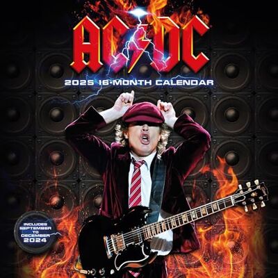 Calendario 30x30 AC/DC 2025 pyramid Calendario 30x30 AC/DC 2025 pyramid