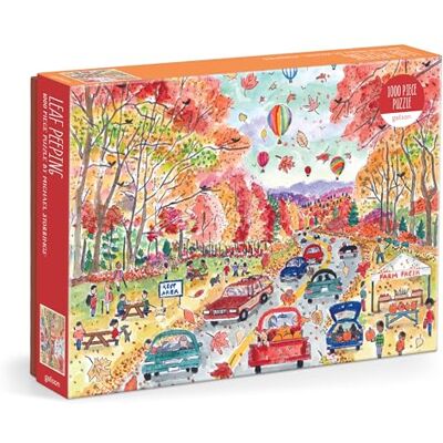 Galison Michael Storrings Leaf Peeping 1000 Piece Puzzle Galison Michael Storrings Leaf Peeping 1000 Piece Puzzle