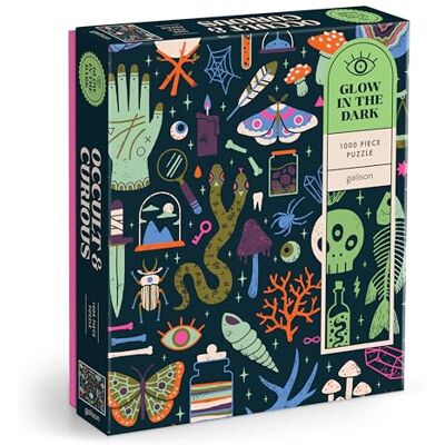 Galison Occult and Curious 1000 Piece Glow in the Dark Puzzle Galison Occult and Curious 1000 Piece Glow in the Dark Puzzle