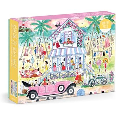 Galison Michael Storrings Roaring 20s Beach House 1000 Piece Puzzle Galison Michael Storrings Roaring 20s Beach House 1000 Piece Puzzle