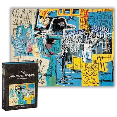 Galison Basquiat Bird on Money 500 Piece Book Puzzle Galison Basquiat Bird on Money 500 Piece Book Puzzle