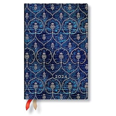 Paperblanks Blue Velvet Mini Verso 12-month Dayplanner 2024 Paperblanks Blue Velvet Mini Verso 12-month Dayplanner 2024