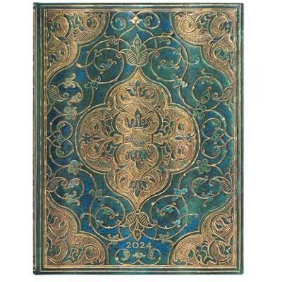 Paperblanks 12 månadskalender 2024 krönikor i turkos vertikal Ultra (180 × 230 mm) Paperblanks 12 månadskalender 2024 krönikor i turkos vertikal Ultra (180 × 230 mm)