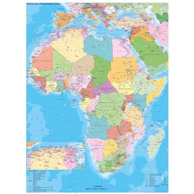 Stiefel Väggkarta över Afrika (1 : 8 300 000): Wandkarte / Poster Stiefel Väggkarta över Afrika (1 : 8 300 000): Wandkarte / Poster