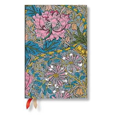 Paperblanks 2027 Morris Pink Honeysuckle (William Morris) Mini 12-Month Hardcover Dayplanner (Elastic Band Closure) Daily Paperblanks 2027 Morris Pink Honeysuckle (William Morris) Mini 12-Month Hardcover Dayplanner (Elastic Band Closure) Daily