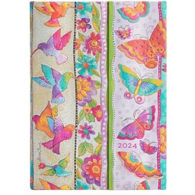 Paperblanks 12 Mois 2024 Colibris et Papillons Midi un Jour par page 416 p. Paperblanks 12 Mois 2024 Colibris et Papillons Midi un Jour par page 416 p.
