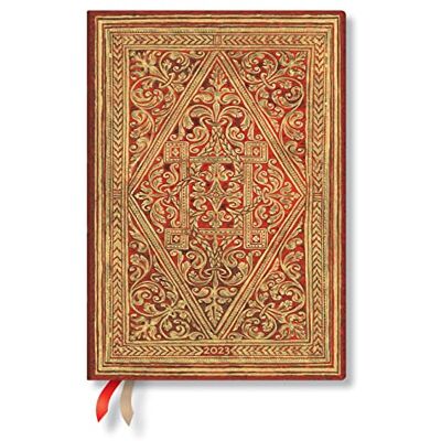Paperblanks Golden Pathway Midi Dayplanner 2023: Hardcover, Horizontal Layout, 100 gsm, elastic closure Paperblanks Golden Pathway Midi Dayplanner 2023: Hardcover, Horizontal Layout, 100 gsm, elastic closure