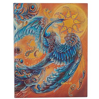 Paperblanks Skybird (Birds of Happiness) Ultra 18-month Vertical Softcover Flexi Dayplanner 2025 (Elastic Band Closure) Paperblanks Skybird (Birds of Happiness) Ultra 18-month Vertical Softcover Flexi Dayplanner 2025 (Elastic Band Closure)