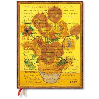 Paperblanks 2027 Van Gogh, Sunflowers (Embellished Manuscripts Collection) Ultra 12-Month Hardcover Dayplanner (Elastic Band Closure) Vertical Paperblanks 2027 Van Gogh, Sunflowers (Embellished Manuscripts Collection) Ultra 12-Month Hardcover Dayplanner (Elastic Band Closure) Vertical