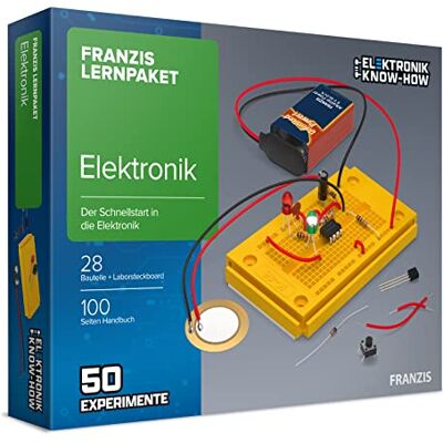 Franzis 65272 – inlärningspaket elektronik – snabbstartsstart till elektroniken – 50 spännande experiment – rekommenderas från 14 år Franzis 65272 – inlärningspaket elektronik – snabbstartsstart till elektroniken – 50 spännande experiment – rekommenderas från 14 år