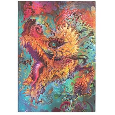 Paperblanks Carnet rigide Dragon Bourdonnant Midi Non ligné 144p.: Hardcover, 120 gsm, ribbon marker, memento pouch, elastic closure Paperblanks Carnet rigide Dragon Bourdonnant Midi Non ligné 144p.: Hardcover, 120 gsm, ribbon marker, memento pouch, elastic closure