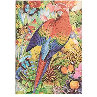 Paperblanks Carnet rigide Jardin Tropical Midi Ligné 144p.: Hardcover, 120 gsm, ribbon marker, memento pouch, elastic closure Paperblanks Carnet rigide Jardin Tropical Midi Ligné 144p.: Hardcover, 120 gsm, ribbon marker, memento pouch, elastic closure