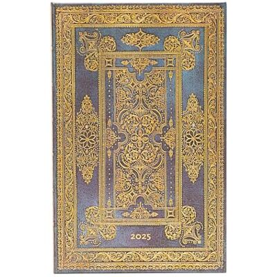 Paperblanks Blue Luxe (Luxe Design) Maxi 12-month Vertical Hardback Dayplanner 2025 (Elastic Band Closure): tydzień na dwóch stronach, zamykany na gumkę, papier 100 gsm Paperblanks Blue Luxe (Luxe Design) Maxi 12-month Vertical Hardback Dayplanner 2025 (Elastic Band Closure): tydzień na dwóch stronach, zamykany na gumkę, papier 100 gsm