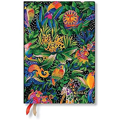 Paperblanks Jungle Song (Whimsical Creations) Midi Verso 12-month Dayplanner 2024 Paperblanks Jungle Song (Whimsical Creations) Midi Verso 12-month Dayplanner 2024