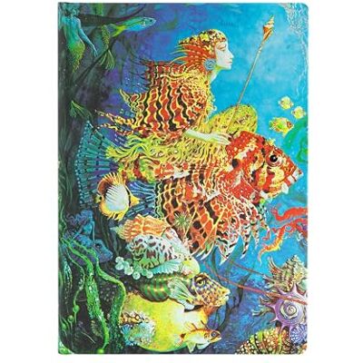 Paperblanks Carnet à couverture rigide Fantaisies Aquatiques Midi Ligné 144 p. Paperblanks Carnet à couverture rigide Fantaisies Aquatiques Midi Ligné 144 p.