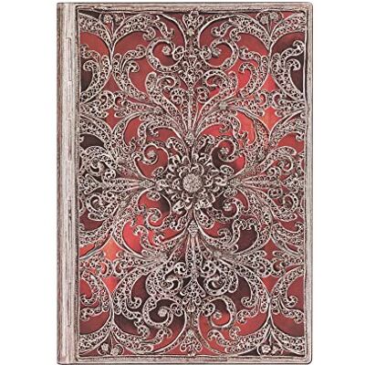 Paperblanks Carnet souple Grenat Midi Non ligné 176p.: Flexi softcover, 100 gsm, ribbon marker, memento pouch, elastic closure Paperblanks Carnet souple Grenat Midi Non ligné 176p.: Flexi softcover, 100 gsm, ribbon marker, memento pouch, elastic closure