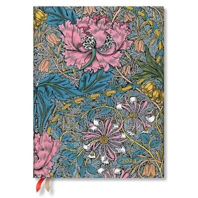 Paperblanks Morris Pink Honeysuckle (William Morris) Ultra Horizontal 12-month Dayplanner 2024 (Elastic Band Closure) Paperblanks Morris Pink Honeysuckle (William Morris) Ultra Horizontal 12-month Dayplanner 2024 (Elastic Band Closure)