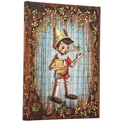 Paperblanks Carnet rigide Carlo Collodi, Pinocchio Midi Non ligné 144p. Paperblanks Carnet rigide Carlo Collodi, Pinocchio Midi Non ligné 144p.