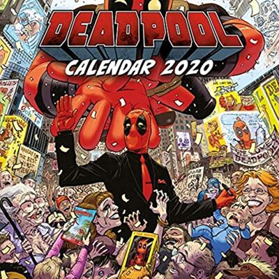 Marvel Deadpool 2020 väggkalender Marvel Deadpool 2020 väggkalender