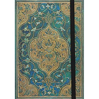 Paperblanks Dagordningar för 12 Månader 2023 Turkos krönikor Liggande Midi (130 × 180 mm) Paperblanks Dagordningar för 12 Månader 2023 Turkos krönikor Liggande Midi (130 × 180 mm)