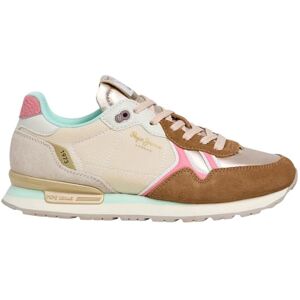 Pepe Jeans dam BRIT Glen W sneak, brun (karamell beige), 6 UK Pepe Jeans dam BRIT Glen W sneak, brun (karamell beige), 6 UK