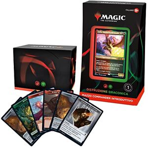 Magic The Gathering Inledande Commander Destruktion från Draconic Destruktion (röd-grön) Italiensk version, 13+, D1183105