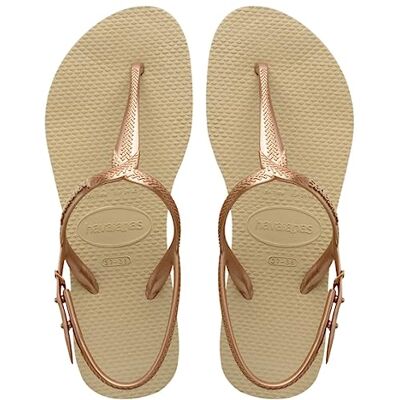 Havaianas Dames Twist, Zandgrijs, 7,5/8 Havaianas Dames Twist, Zandgrijs, 7,5/8