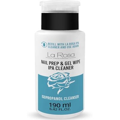 La Rosa LaRosa Nagelrengöring 190ml Isopropanol IPA Avfettare för Naglar Enkel pumpdispenser för precis och ekonomisk applicering NAIL PREP & GEL WIPE Cleaner för Gelnaglar La Rosa LaRosa Nagelrengöring 190ml Isopropanol IPA Avfettare för Naglar Enkel pumpdispenser för precis och ekonomisk applicering NAIL PREP & GEL WIPE Cleaner för Gelnaglar