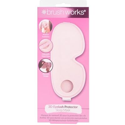 Brushworks 3D ögonfransskydd sovmask – tryckfri ögonmask för fransförlängningar, full mörkläggning, justerbar rem, resevänlig, mjuk och bekväm nattmask för vilsam sömn Brushworks 3D ögonfransskydd sovmask – tryckfri ögonmask för fransförlängningar, full mörkläggning, justerbar rem, resevänlig, mjuk och bekväm nattmask för vilsam sömn