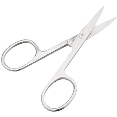 GIMA – Nagelsax, rundad/spets, av rostfritt stål, för manikyr och pedikyr, längd 9 cm GIMA – Nagelsax, rundad/spets, av rostfritt stål, för manikyr och pedikyr, längd 9 cm