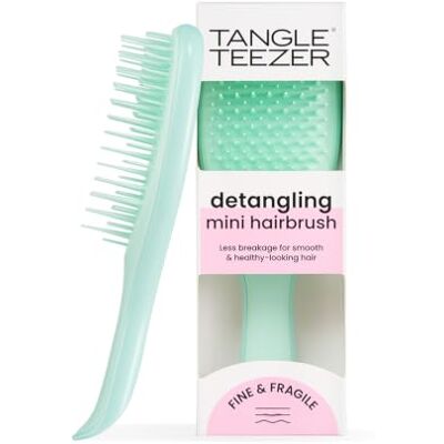 Tangle Teezer Mini Ultimate Detangler fint och ömtåligt – För vått och torrt hår – Detangling Brush för tunt och fint hår – Perfekt borste för barn och på resan – Jadegrön Tangle Teezer Mini Ultimate Detangler fint och ömtåligt – För vått och torrt hår – Detangling Brush för tunt och fint hår – Perfekt borste för barn och på resan – Jadegrön