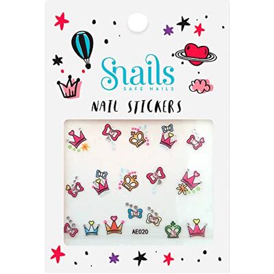snails safe nails Snails 510200 barn nagelklistermärken, motiv: prinsessa, avtagbara snails safe nails Snails 510200 barn nagelklistermärken, motiv: prinsessa, avtagbara