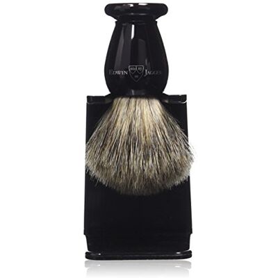 Edwin Jagger bästa badger rakborste med droppstativ – liten, imitation ebenholts Edwin Jagger bästa badger rakborste med droppstativ – liten, imitation ebenholts