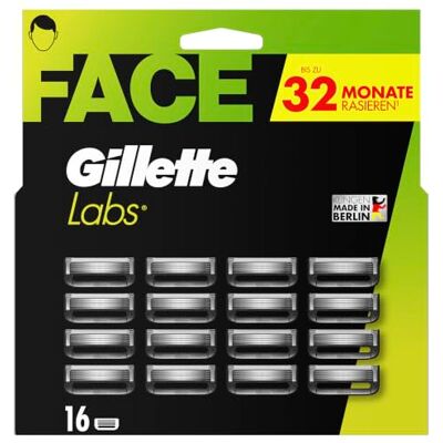 Gillette Labs rakblad för män, 16 ersättningsblad, kompatibla med alla Labs rakapparater (inklusive Heated Razor) Gillette Labs rakblad för män, 16 ersättningsblad, kompatibla med alla Labs rakapparater (inklusive Heated Razor)