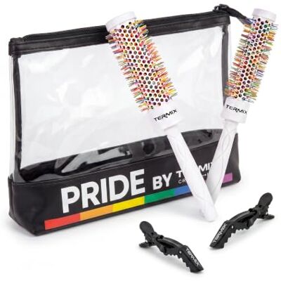 Termix True Colors Pride Edition Termisk borststylingkit Ø23 och Ø28, 2 x professionella pincett och necessärer, borstning, volym, rörelse och professionell definition för hår Termix True Colors Pride Edition Termisk borststylingkit Ø23 och Ø28, 2 x professionella pincett och necessärer, borstning, volym, rörelse och professionell definition för hår