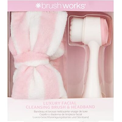 Brushworks Lyxig ansiktsrengöringsborste och pannband Brushworks Lyxig ansiktsrengöringsborste och pannband