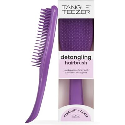 Tangle Teezer Ultimate Detangler hårborste – För vått och torrt hår – Detangling Brush för alla typer av hår – Borsttänder i två nivåer reducerar hårbrott och eliminerar knutar – Mättad lila Tangle Teezer Ultimate Detangler hårborste – För vått och torrt hår – Detangling Brush för alla typer av hår – Borsttänder i två nivåer reducerar hårbrott och eliminerar knutar – Mättad lila
