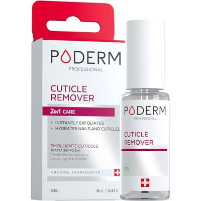 PODERM 2-i-1 nagelborttagare exfolierar och återfuktar nagelbanden, tar bort död hud, nattvätskor, Cuticle Remover, Swiss Lab PODERM 2-i-1 nagelborttagare exfolierar och återfuktar nagelbanden, tar bort död hud, nattvätskor, Cuticle Remover, Swiss Lab