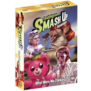 AEG Alderac Entertainment Group Smash Up What Were We Thinking Card Game for 2 tot 4 Players in English Standalone Expansion Ages 14+ AEG Alderac Entertainment Group Smash Up What Were We Thinking Card Game for 2 tot 4 Players in English Standalone Expansion Ages 14+