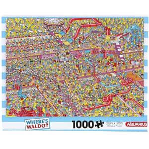 AQUARIUS Where's Waldo? Cake Factory 1 000 st pussel (1 000 bitars pussel) – bländfri – precisionspassning – officiellt licensierad var Waldo varor och samlarobjekt – 56 x 71 cm AQUARIUS Where's Waldo? Cake Factory 1 000 st pussel (1 000 bitars pussel) – bländfri – precisionspassning – officiellt licensierad var Waldo varor och samlarobjekt – 56 x 71 cm