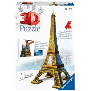Ravensburger Kinderpuzzle 12556 12556-Eiffeltornet 3D pusselbitar 216 delar, Ravensburger Kinderpuzzle 12556 12556-Eiffeltornet 3D pusselbitar 216 delar,