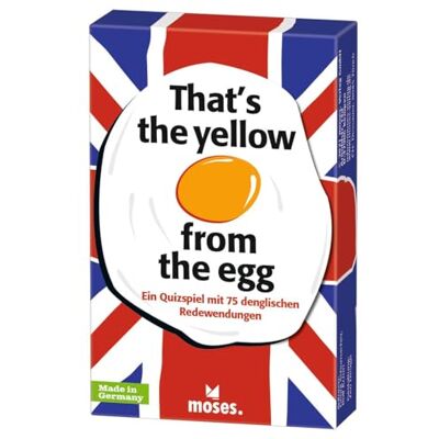 moses . That's The Yellow from The Egg – Denglisch Quiz med 75 fraser, det roliga och lärorika kortspelet för hela familjen färgglatt moses . That's The Yellow from The Egg – Denglisch Quiz med 75 fraser, det roliga och lärorika kortspelet för hela familjen färgglatt