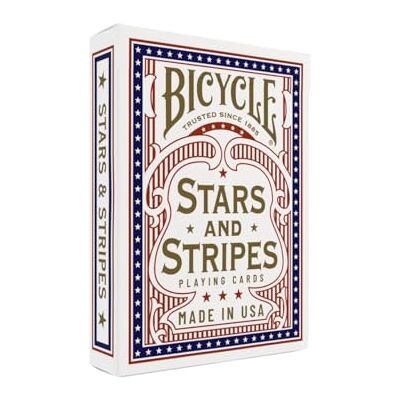 Bicycle Cykelstjärnor och ränder spelkort, amerikanska spelkort, amerikansk flaggdesign, 1 däck Bicycle Cykelstjärnor och ränder spelkort, amerikanska spelkort, amerikansk flaggdesign, 1 däck
