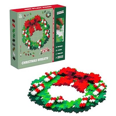 Plus-Plus PLUS PLUS Puzzle By Number Julkrans 500 bitar Byggklossar, Bygga, Utvecklande leksaker för barn, STEM, STEAM, Producerat i Danmark Plus-Plus PLUS PLUS Puzzle By Number Julkrans 500 bitar Byggklossar, Bygga, Utvecklande leksaker för barn, STEM, STEAM, Producerat i Danmark