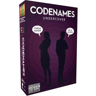 Czech Games Edition Asmodee Codenames Undercover, familjespel, gissningsspel, tyska Czech Games Edition Asmodee Codenames Undercover, familjespel, gissningsspel, tyska